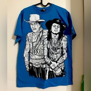 John Wayne & Lil Wayne shirt-M